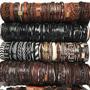 Imagem de Pulseiras De Couro Vintage Para Homens E Mulheres, Pulseira Ajustável, Joias Da Moda, 5 Peças