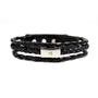 Imagem de Pulseiras Masculinas Kit C/4 NOSSA SENHORA BLACK + 2 Colares Cruz Medalhão  Premium