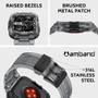 Imagem de Pulseiras Pretas AmBand para Apple Watch 45mm