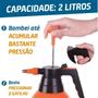 Imagem de Pulverizador Borrifador Compressão Previa Com Valvula  2 Litros