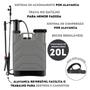 Imagem de Pulverizador Costal Manual Mochila Pulverização 20L - Cinza