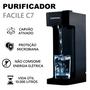 Imagem de Purificador de Água Bebedouro Natural Facile C7 Hidrofiltros Filtro Selo Inmetro Cor Preto 916-2514