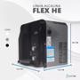 Imagem de Purificador Super Água Alcalina Ionizada Gelada Ph 9,5 Redox/Pral Negativo Flex HE Preto 220v - Top Life