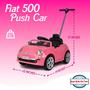 Imagem de Push Car Best Ride On Cars Fiat 500 Pink com música e luz