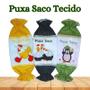 Imagem de Puxa Saco de TECIDO - cores AZUL XADREZ - 20 cm x 38 cm - Panami
