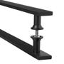 Imagem de Puxador Barra Chata Inox Preto Para Porta De Madeira 120 cm