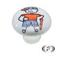 Imagem de Puxador Ceramica 7055 Menino Basebal Italy Line