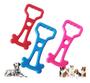 Imagem de Puxador Com Massageador Grande Dental Pet 23cm Pet Rosa