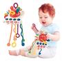 Imagem de Puxador De Brinquedo Sensorial Cordão Silicone Treinamento Bebê