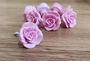 Imagem de Puxador de Gaveta Flor de Resina cor Rosa Kit 11 puxadores - Decore Casa