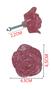Imagem de Puxador De Gaveta Rosa Grande cor de Rosa Acrílica Penteadeira 12 Unidades
