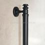 Imagem de Puxador Duplo Porta Pivotante Correr Rústico Davinci 300mm  Preto Fosco