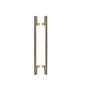 Imagem de Puxador para porta living gold zen duplo 30cm (300 mm) (dourado brilhante) zp1131.a00