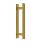 Imagem de Puxador Porta Dourado Gold Duplo Inox Pivotante Correr Italy