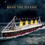 Imagem de Puzzle 3D CubicFun Titanic com LED - 266 Peças (88cm)