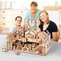 Imagem de Puzzle 3D de Madeira: Oficina do Papai Noel - Brinquedo Educativo para Crianças