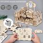 Imagem de Puzzle 3D de Madeira: Oficina do Papai Noel - Brinquedo Educativo para Crianças