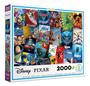 Imagem de Puzzle de quebra-cabeça Ceaco Disney Pixar, pôsteres de filmes, 2000 peças