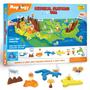 Imagem de Puzzle Imagimake Mapology Physical Features USA 8-10 anos