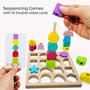 Imagem de Puzzles Jispring Shape for Dementia Jogos 3 em 1 de combinação de cores