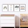 Imagem de QADR45-Kit 4 Quadros Decorativos Quarto de Bebê 30x40cm
