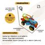 Imagem de Quadriciclo Carrinho de Passeio Com Pedal Andador Infantil Com Empurrador Jipe Totoka Bebê Criança