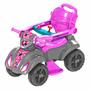 Imagem de Quadriciclo De Passeio Infantil Baby Spider Rosa Com Empurrador Para Meninas - Kendy