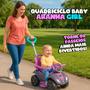 Imagem de Quadriciclo De Passeio Infantil Baby Spider Rosa Com Empurrador Para Meninas - Kendy