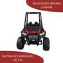 Imagem de Quadriciclo eletrico 2 lugares utv 12v (bw186) vermelho - importway