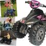 Imagem de Quadriciclo Eletrico Biemme Quatry Cross 12V Preto Rosa Girl