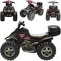 Imagem de Quadriciclo Eletrico Biemme Quatry Cross 12V Preto Rosa Girl