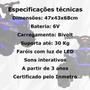 Imagem de Quadriciclo ElÉtrico Infantil Azul Veiculo Bateria 6v