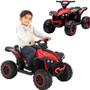 Imagem de Quadriciclo Elétrico Infantil Vermelho Mini Menino Menina 6v