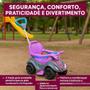 Imagem de Quadriciclo Infantil carrinho de passeio  haste pra empurrar empurrador