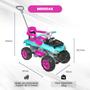 Imagem de Quadriciclo Infantil Passeio e Pedal com Haste Direcionavel