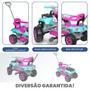 Imagem de Quadriciclo Infantil Passeio e Pedal com Haste Direcionavel