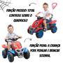Imagem de Quadriciclo Infantil Spider Carrinho de Empurrar Com Pedal Bebê Masculino Homem Aranha E Empurrador Removível