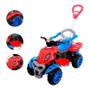 Imagem de Quadriciclo Infantil Spider Passeio Brinquedo Criança Mini Veículo Motoca Haste Articulada