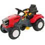 Imagem de Quadriciclo Trator Infantil Vermelho Passeio E Pedal 7607 - Poliplac