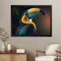 Imagem de Quadro 60cm X 80cm Animal Tucano Tropical Artes Preto