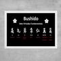 Imagem de Quadro 7 Virtudes Fundamentais - Bushido 24x18cm - com vidro