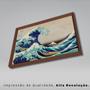 Imagem de Quadro A Grande Onda de Kanagawa 100x70 Moldura Caixa Marrom