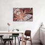 Imagem de Quadro Abstrato Borboleta Rose para Sala Parede Decorativo