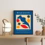 Imagem de Quadro Abstrato Colorido Poster Matisse 45x34cm - com vidro