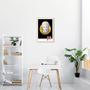 Imagem de Quadro Abstrato Marble Head F 43x30 Filete Marfim Moldura Filete, Marfim