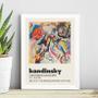 Imagem de Quadro Abstrato Poster Kandinsky 24x18cm - com vidro