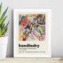 Imagem de Quadro Abstrato Poster Kandinsky 33X24Cm - Com Vidro