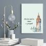 Imagem de Quadro All You Need Is a Passport 45x34cm - com vidro