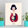 Imagem de Quadro Amelie Poulain Com Gnomo 33x24cm - com vidro