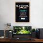 Imagem de Quadro Arcade Old School Gamer 43x30 Caixa Marfim Moldura Caixa, Marfim